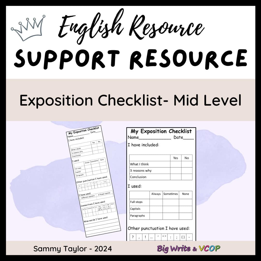 Exposition Checklist - Mid Level