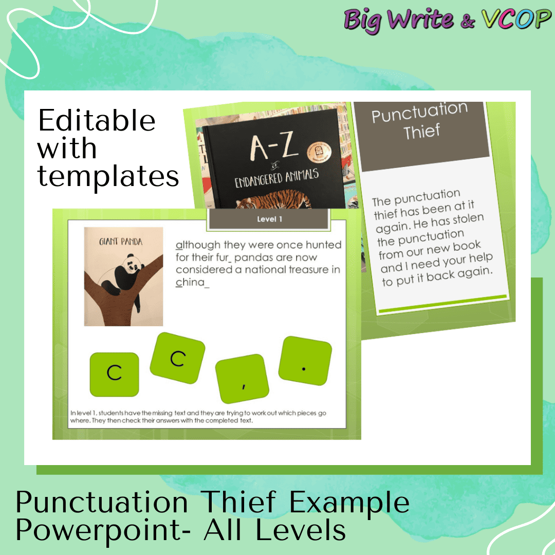 Punctuation Thief Example Powerpoint - All Levels