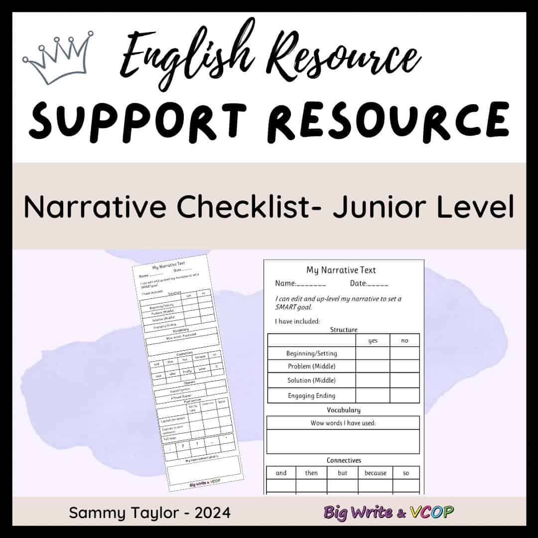 Narrative Checklist - Junior Level