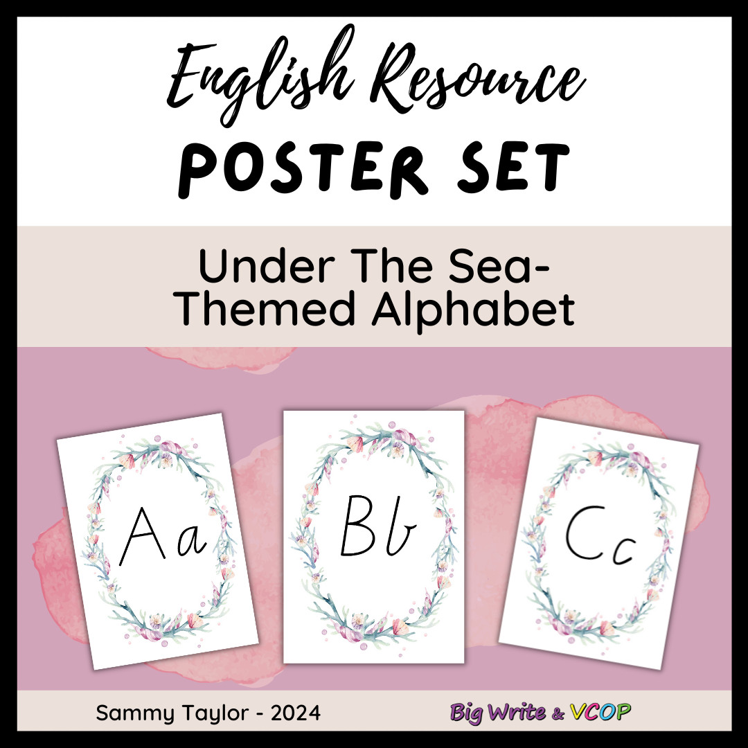 Under The Sea Alphabet Poster Set