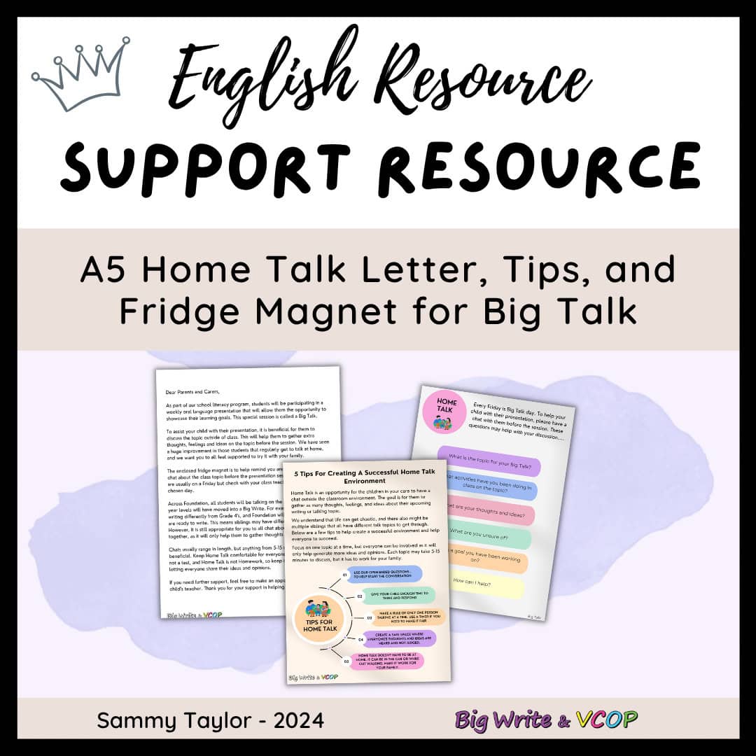 Home Talk Letter, Tips and Fridge Magnet for Big Talk