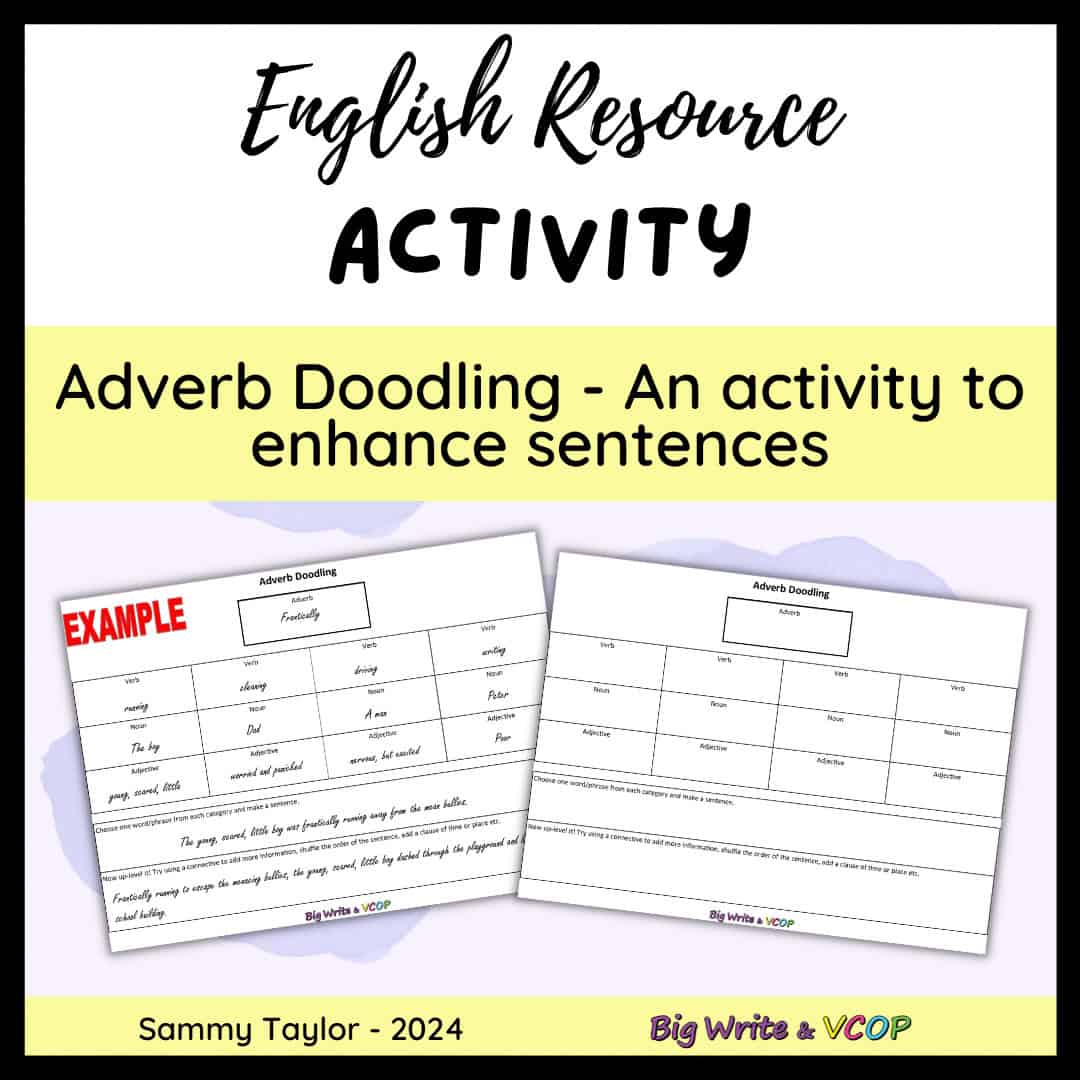 Adverb Doodling- Enhancing sentences with adverbs