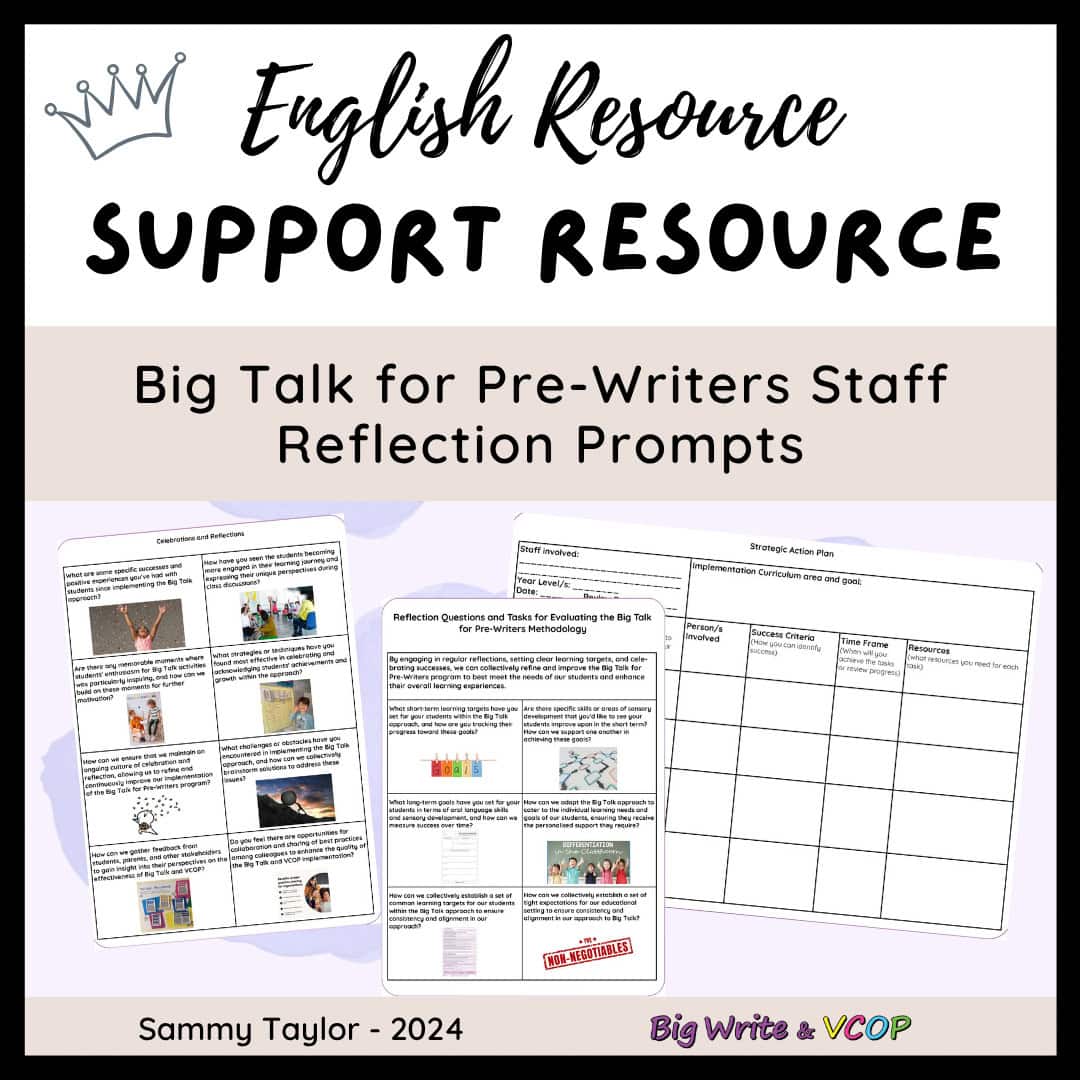Staff Reflection for Implementing Big Talk for Pre-Writers