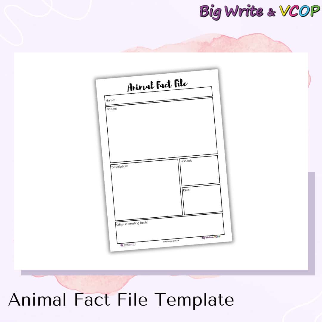 Animal Fact File Template