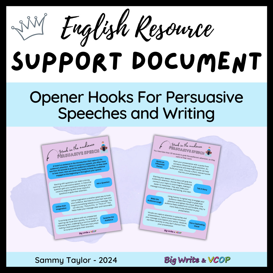 Persuasive Hooks Poster Set