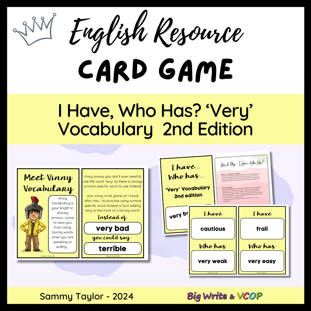 I Have, Who Has- Not Very Vinny Vocabulary 2nd Edition