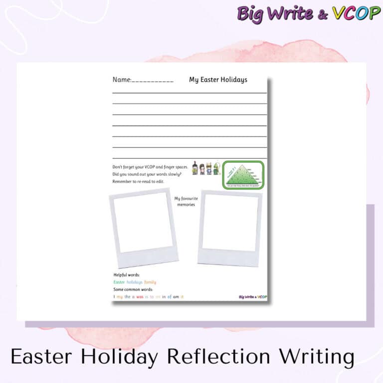 Easter Holiday Reflection Writing