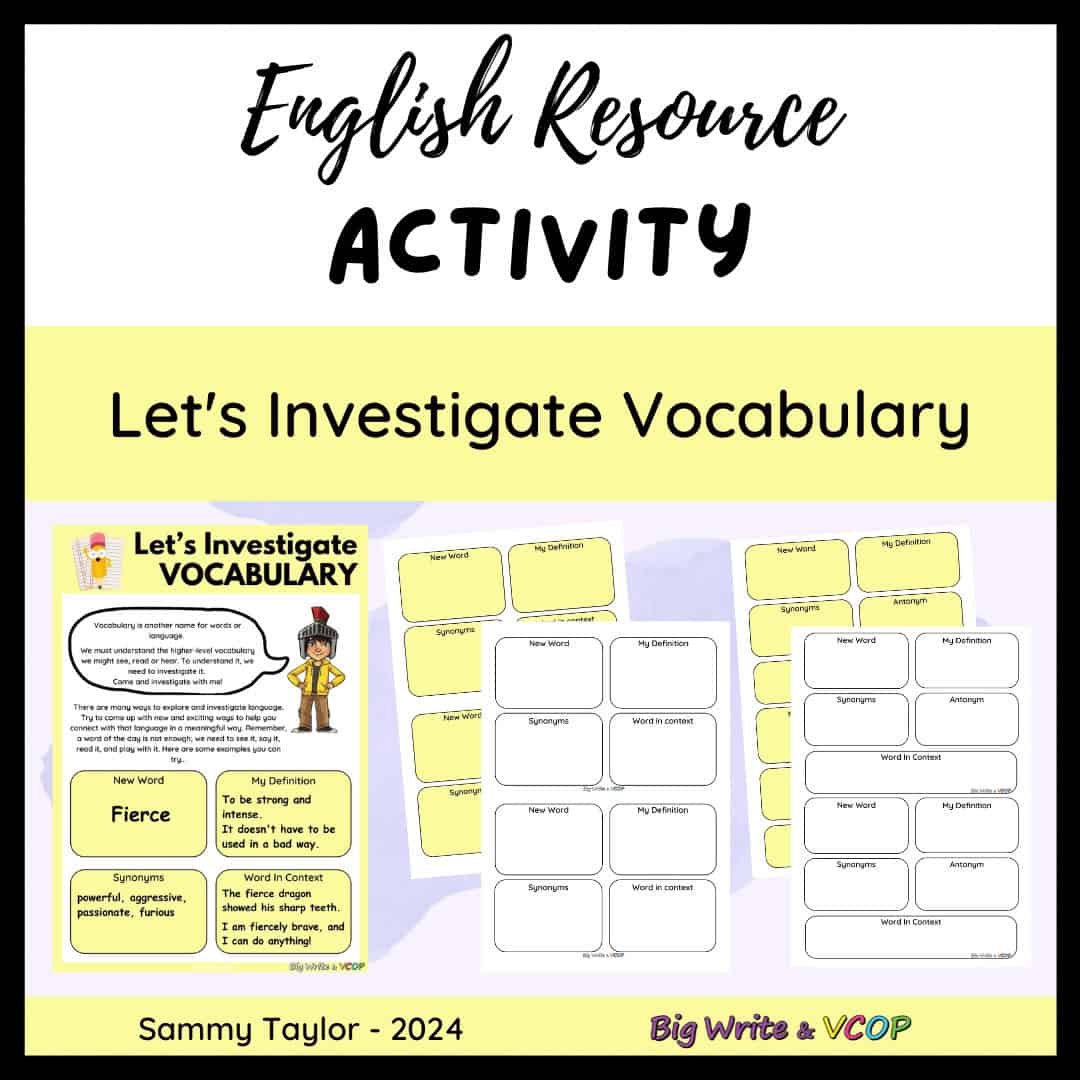 Let's Investigate Vocabulary