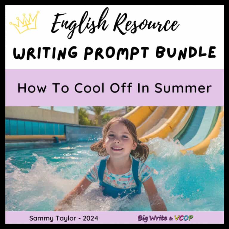 How To Cool Off In Summer Writing Stimulus Bundle