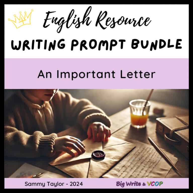 An Important Letter Writing Stimulus Bundle