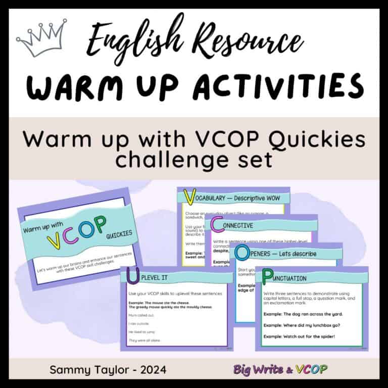 Warm Up with VCOP Quickies